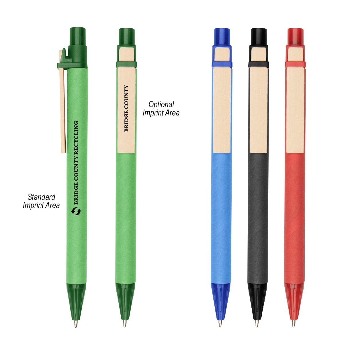 Picture of Eco-inspired Pen With Color Barrel