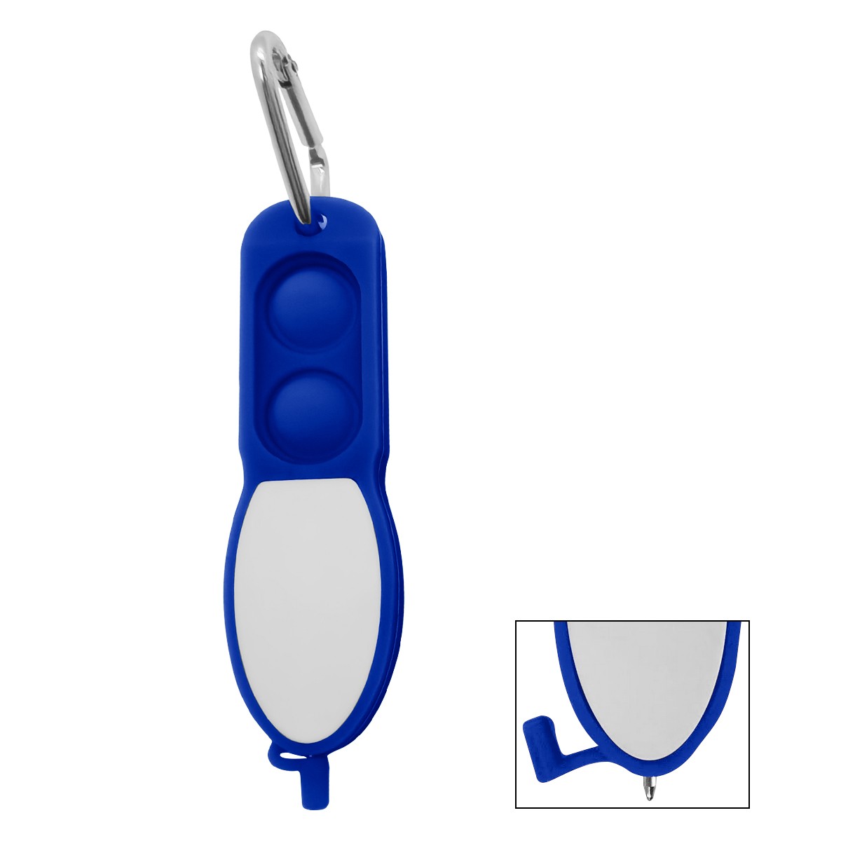 Picture of Push Pop Pen With Carabiner