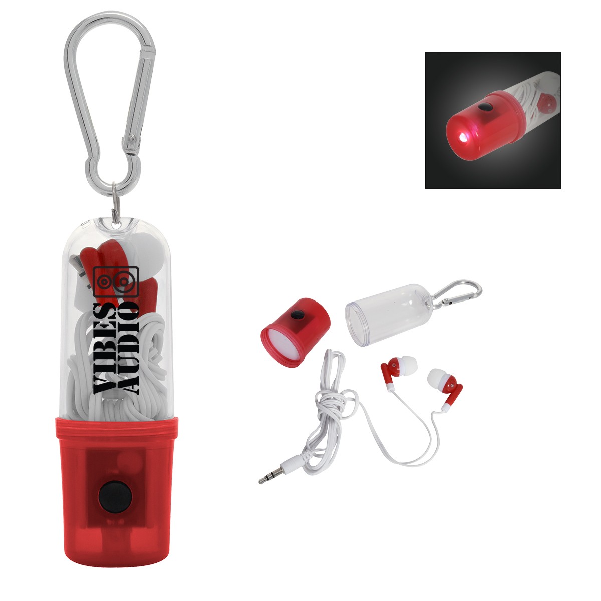 Picture of Earbuds With Flashlight Case