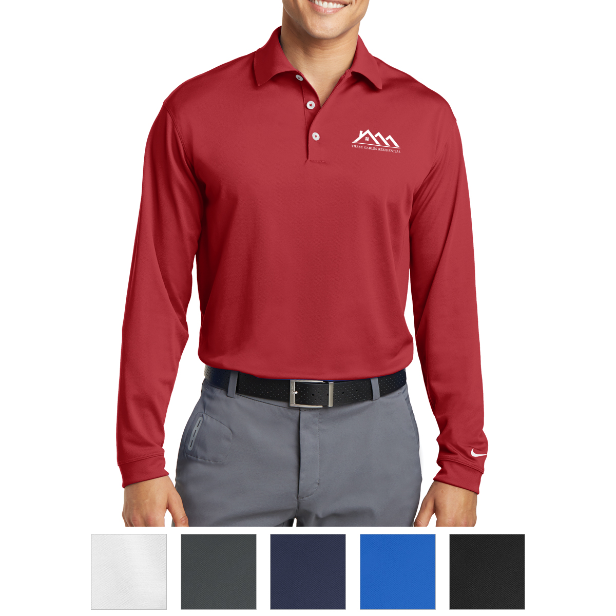 Picture of Nike Tall Long Sleeve Dri-fit Stretch Tech Polo