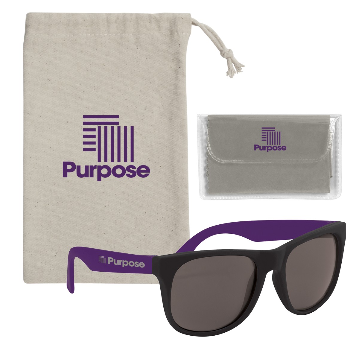 Picture of Rubberized Sunglasses With Microfiber Cloth And Pouch