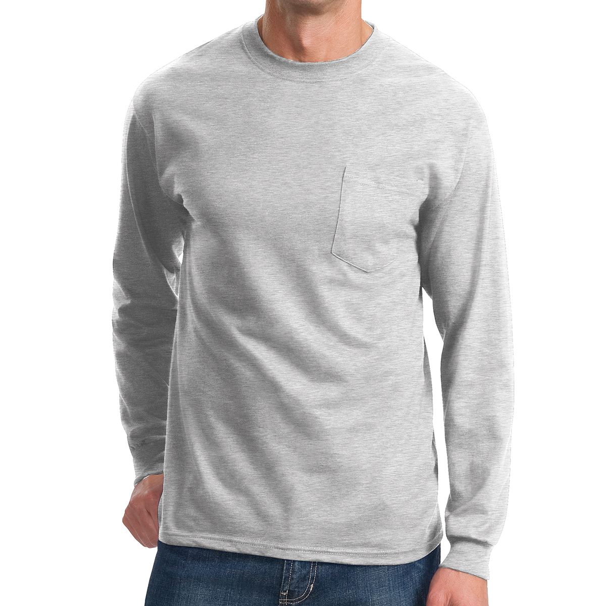 Picture of Port & Company® Tall Long Sleeve Essential Pocket Tee