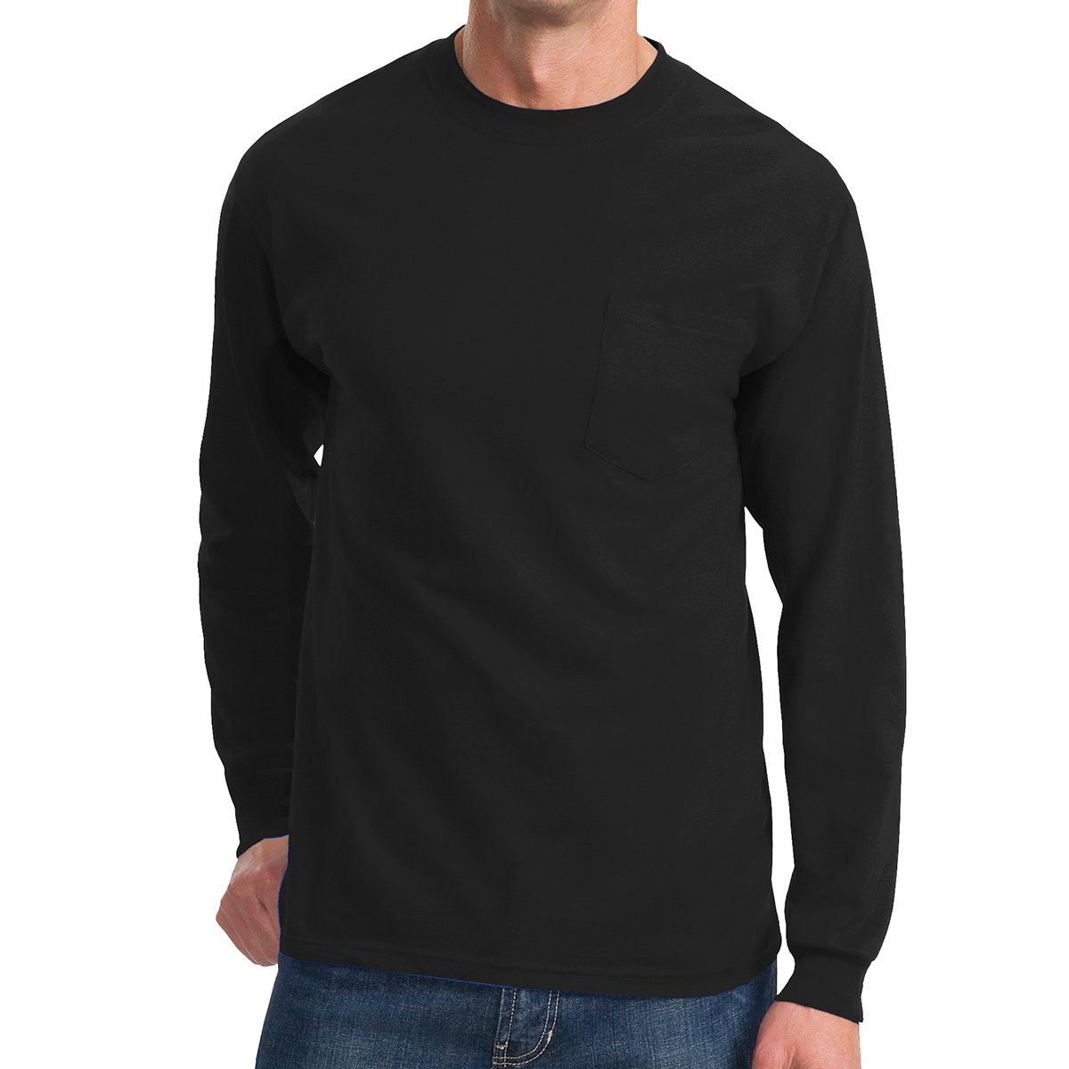 Picture of Port & Company® Tall Long Sleeve Essential Pocket Tee