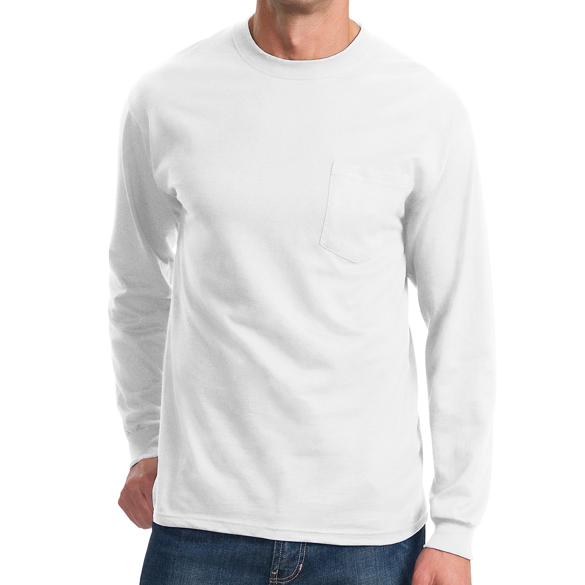Picture of Port & Company® Tall Long Sleeve Essential Pocket Tee