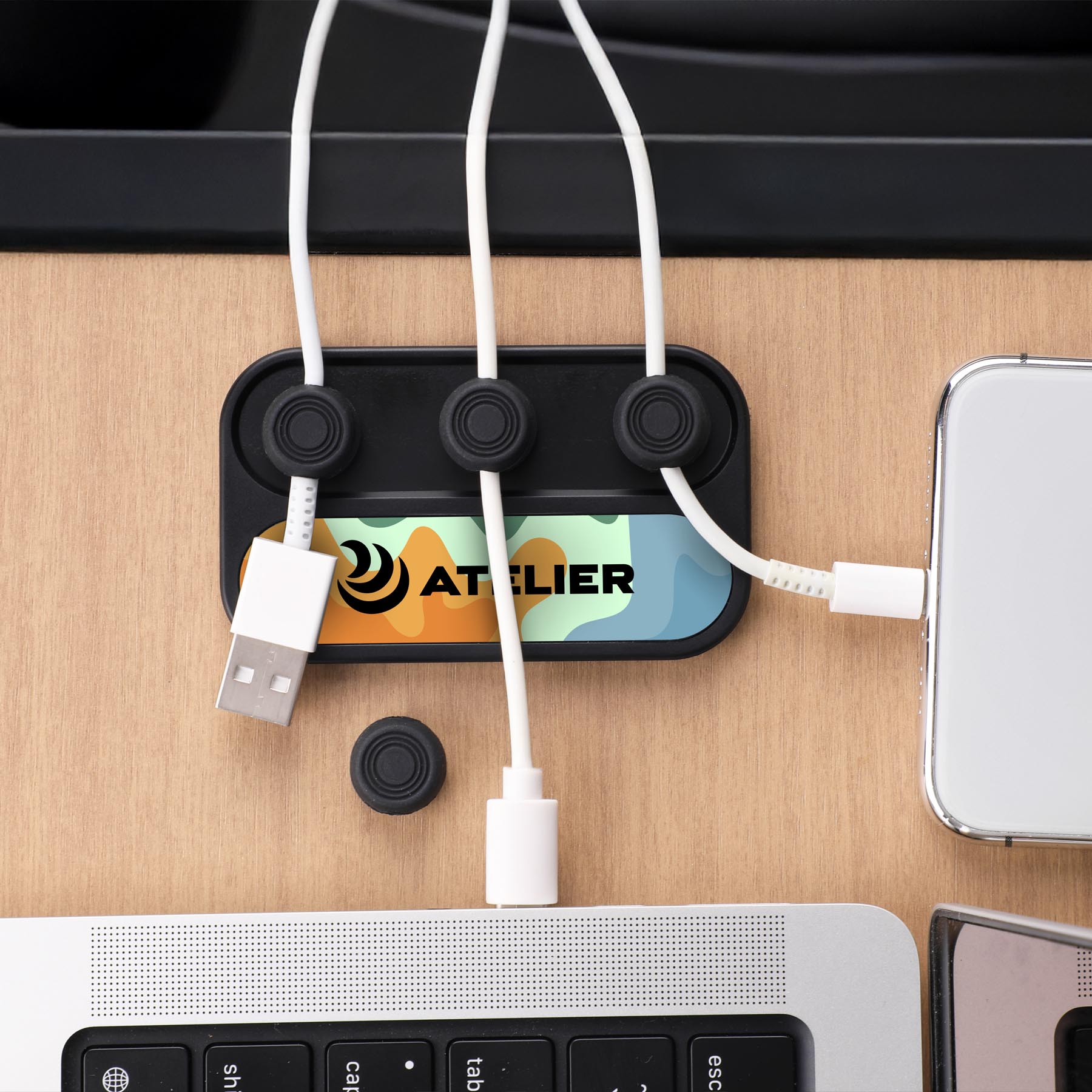 Picture of Wire Frame Desktop Cable Organizer