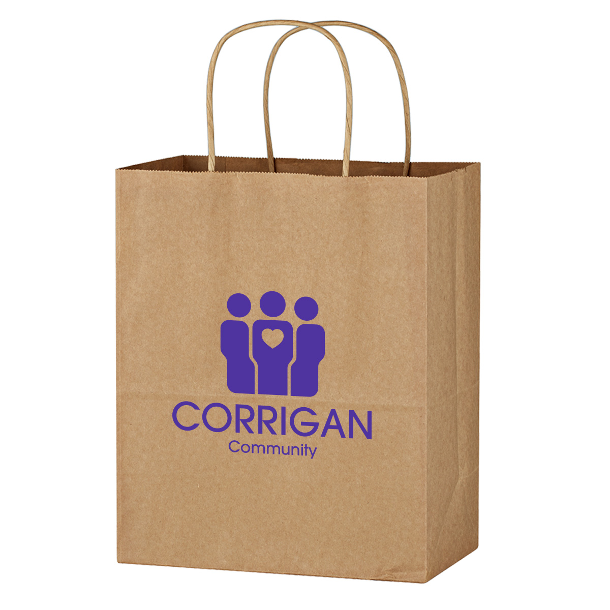 Picture of Kraft Paper Brown Wine Bag - 13" X 17"