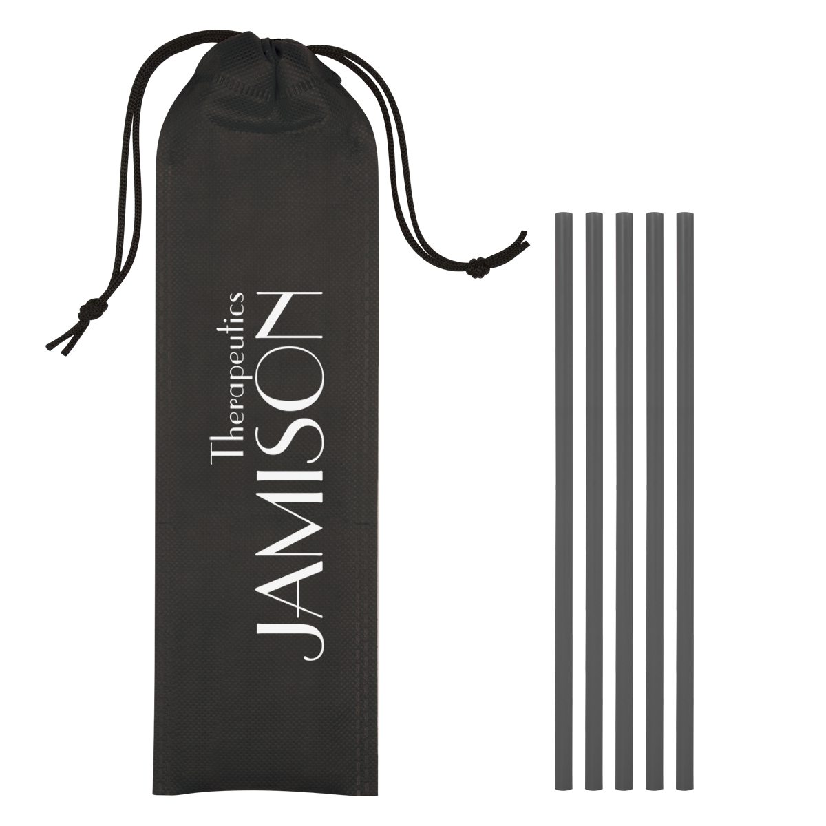 Picture of 5-pack On The Go Straws With Pouch