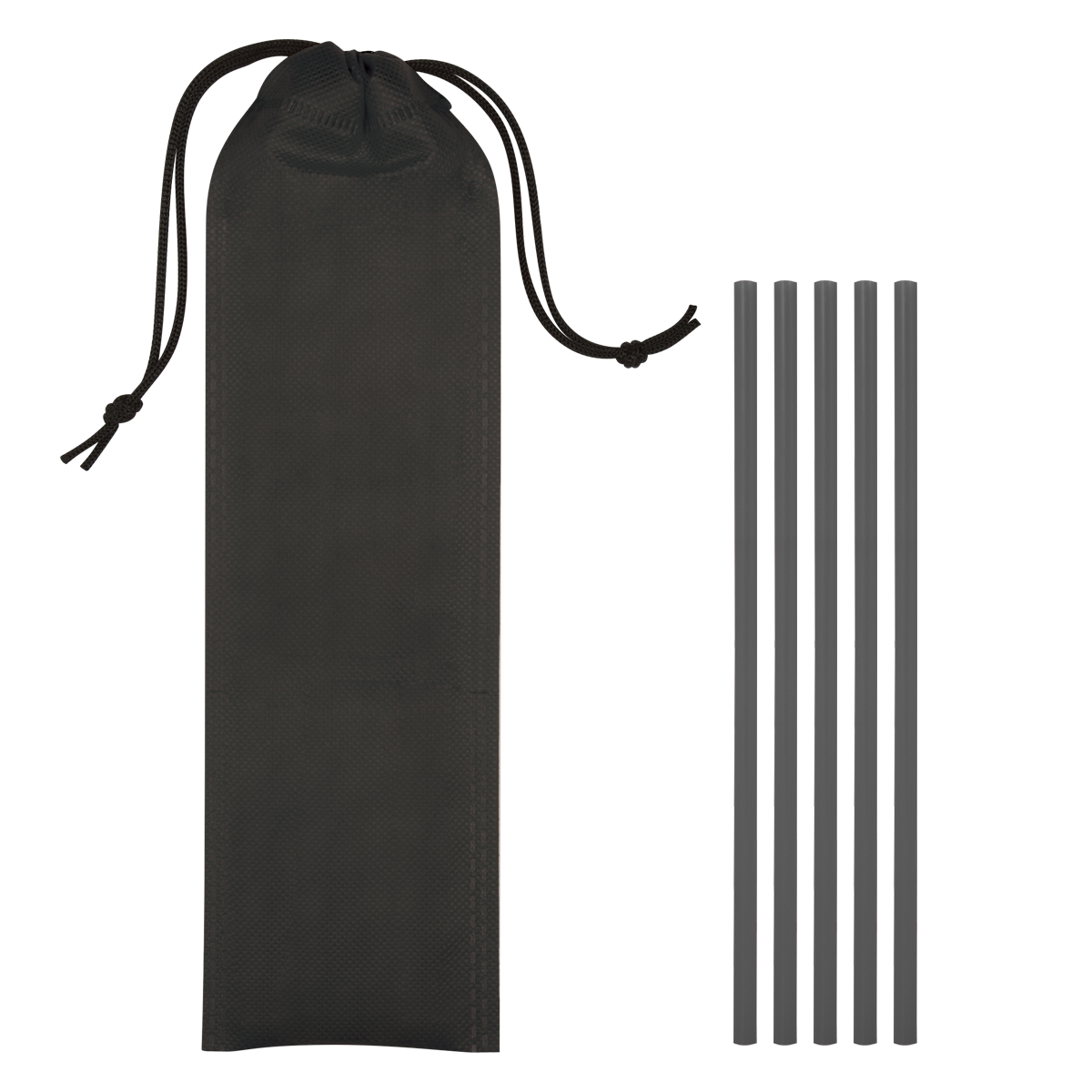 Picture of 5-pack On The Go Straws With Pouch