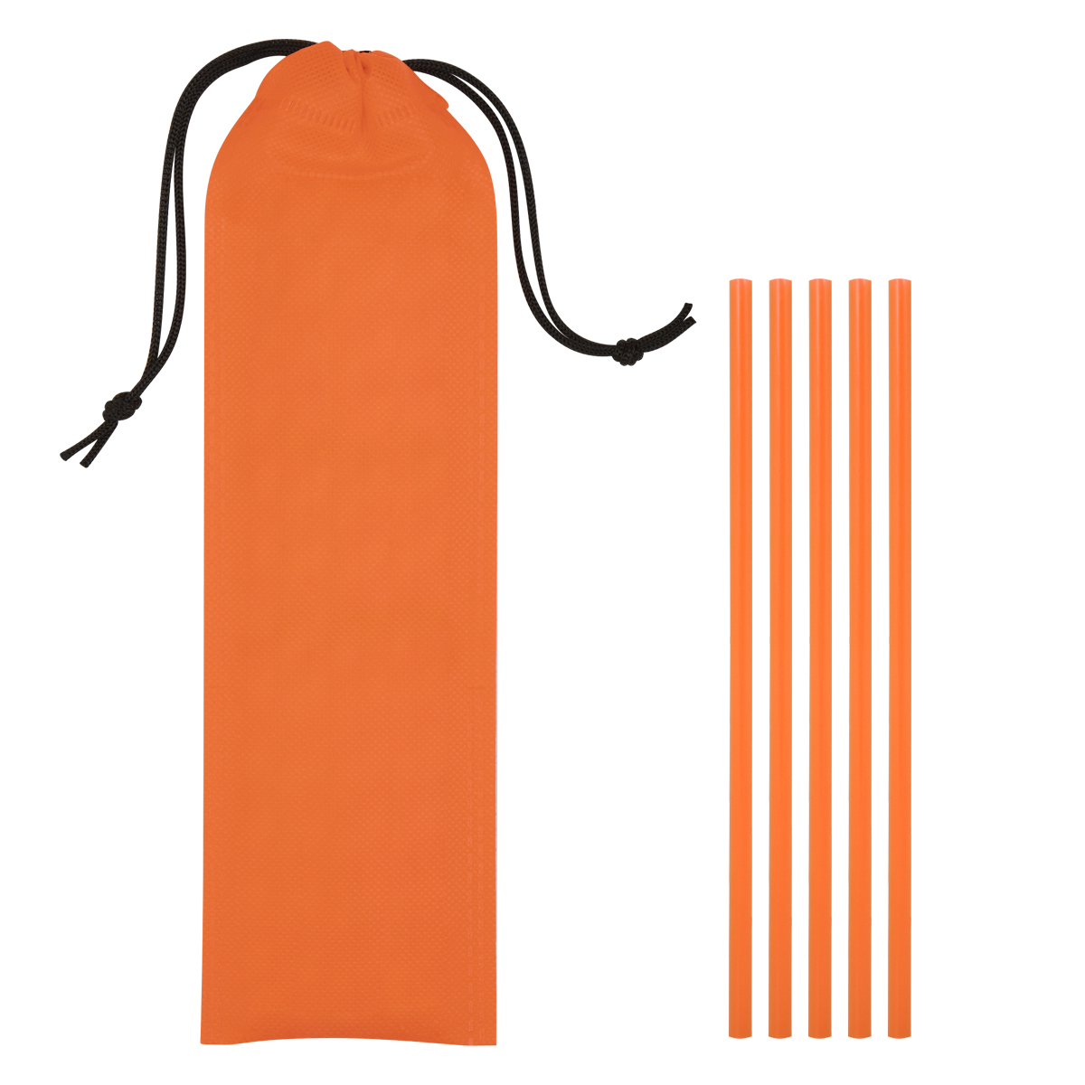 Picture of 5-pack On The Go Straws With Pouch