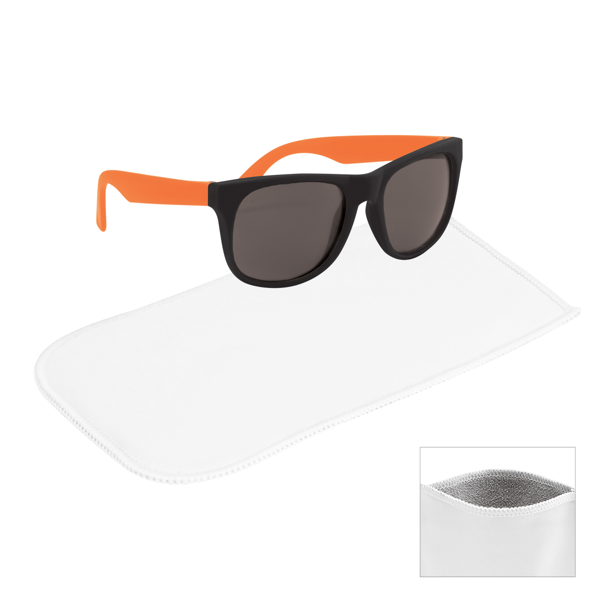 Picture of Rubberized Sunglasses With Rpet Microfiber Sunglass Pouch