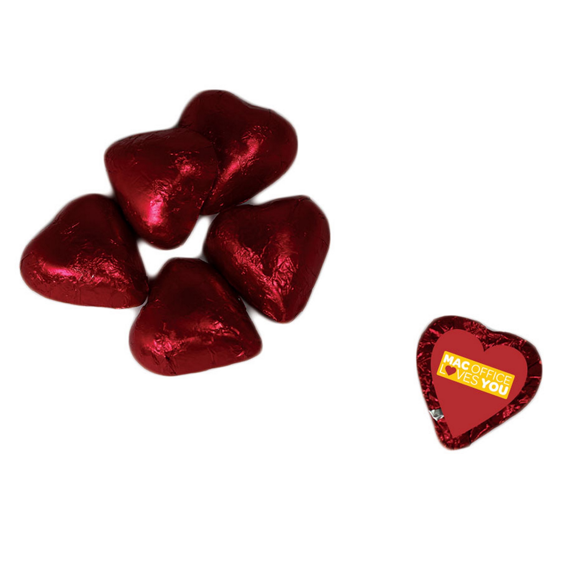 Picture of Individually Wrapped Chocolate Hearts