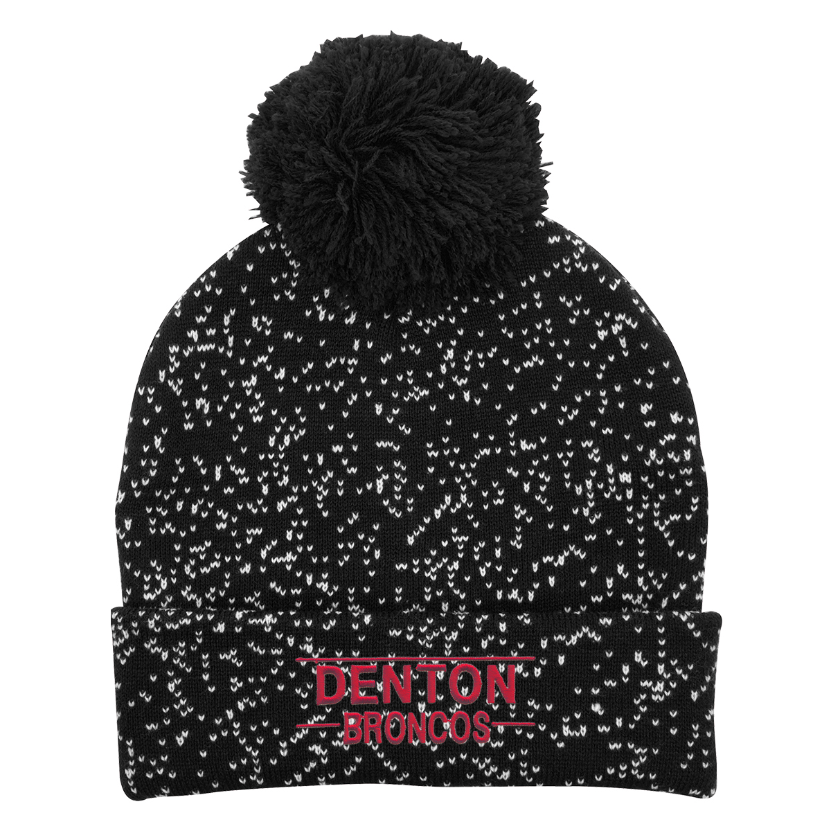 Picture of Speckled Pom Beanie With Cuff