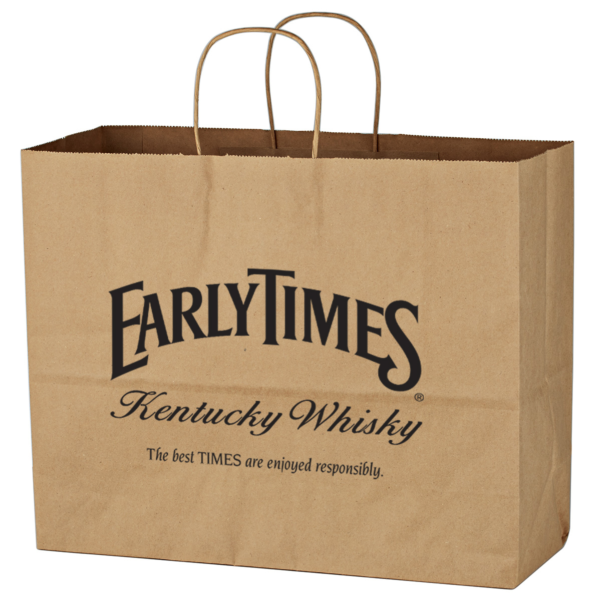 Picture of Kraft Paper Brown Shopping Bag - 16" X 12-1/2"
