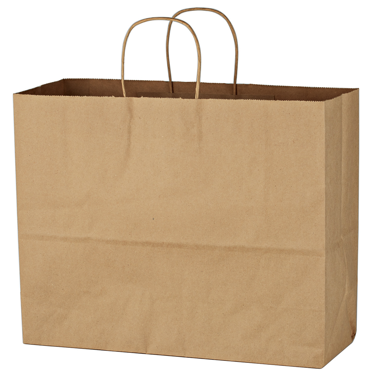 Picture of Kraft Paper Brown Shopping Bag - 16" X 12-1/2"
