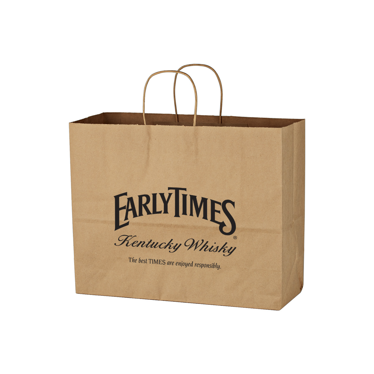 Picture of Kraft Paper Brown Shopping Bag - 16" X 12-1/2"