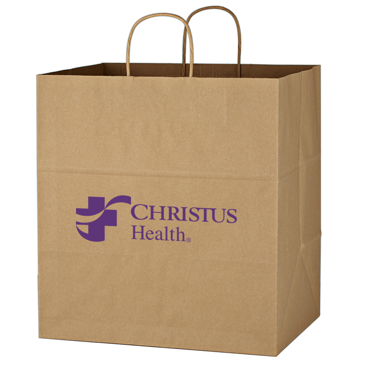 Picture of Kraft Paper Brown Shopping Bag - 14" X 15"