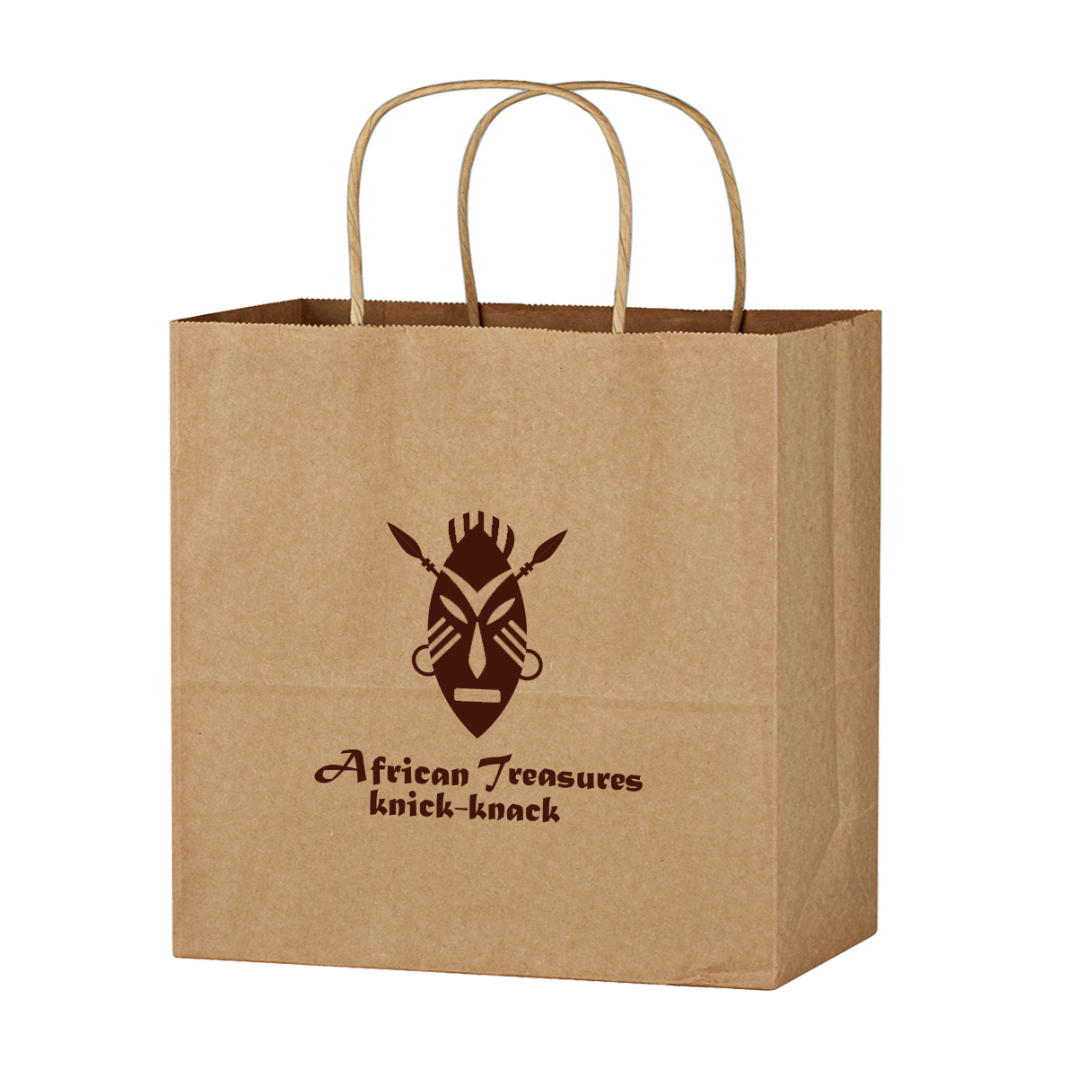 Picture of Kraft Paper Brown Wine Bag - 13" X 13"