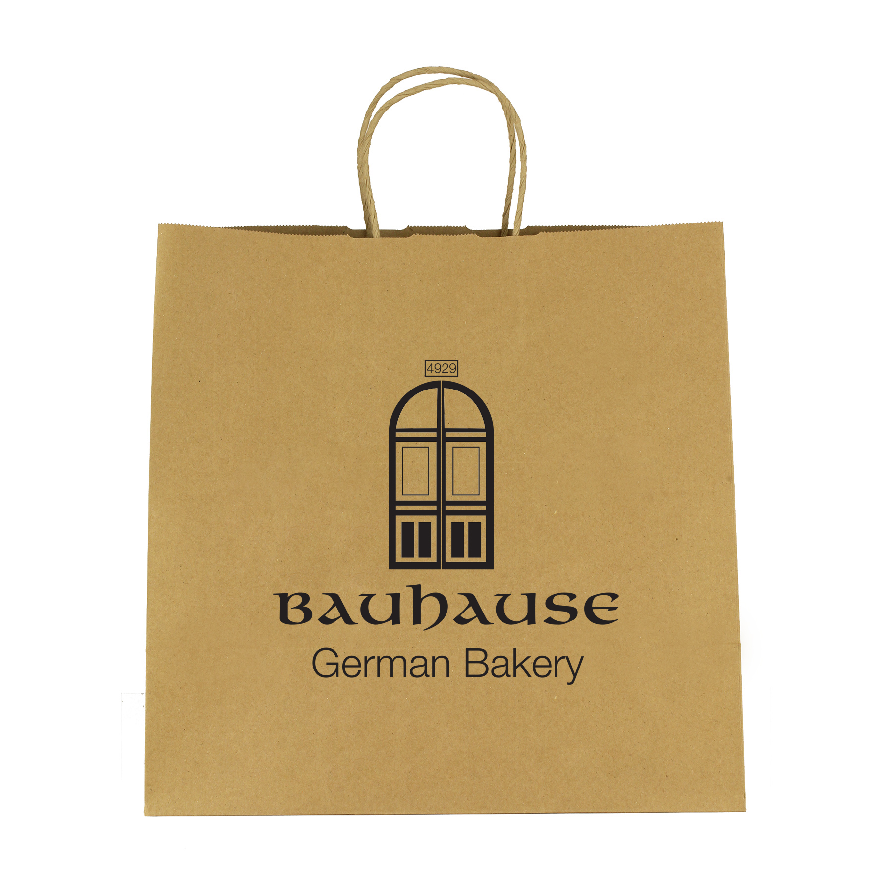 Picture of Kraft Paper Brown Shopping Bag - 10" X 10"