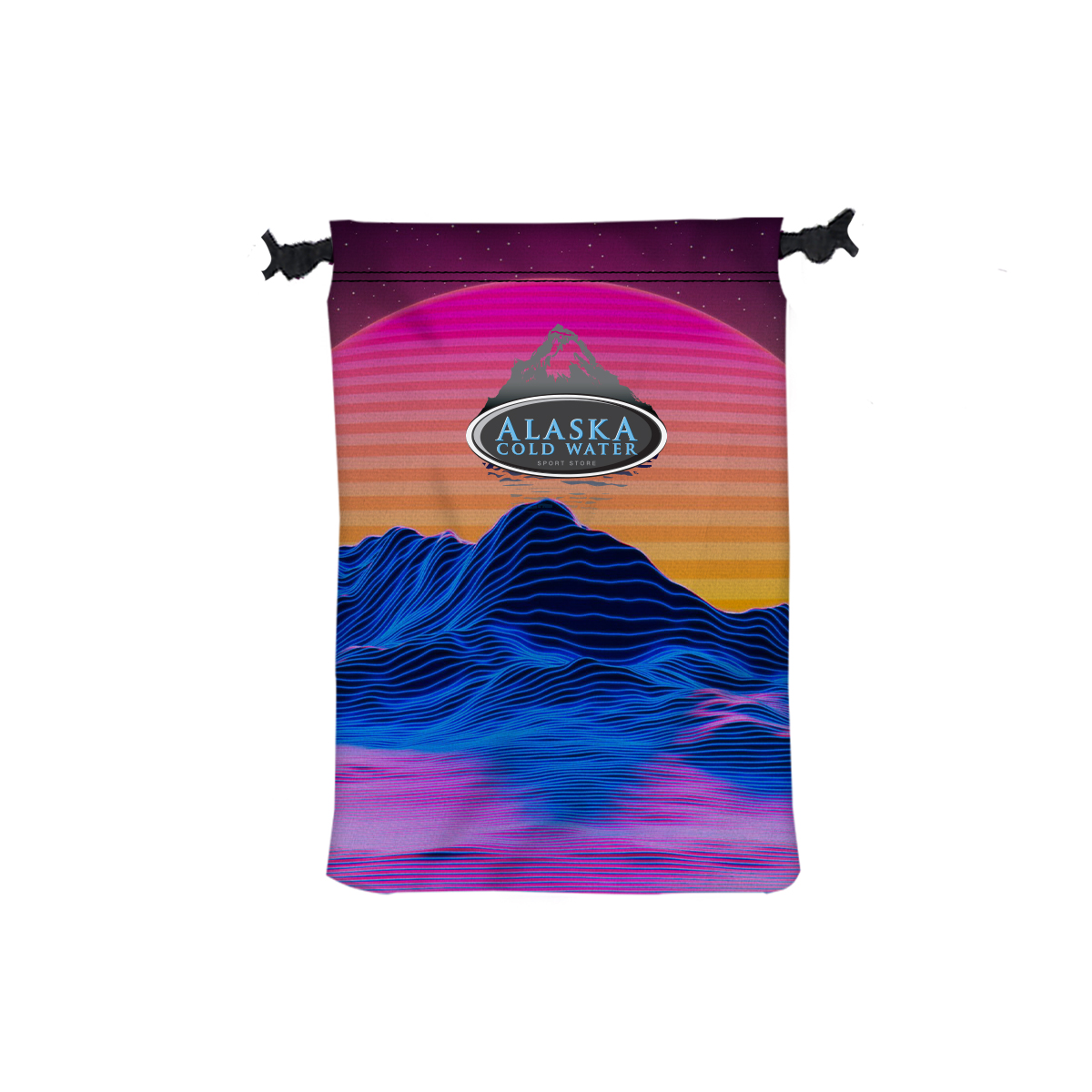 Picture of 11" W X 16" H Canvas Drawstring Bag