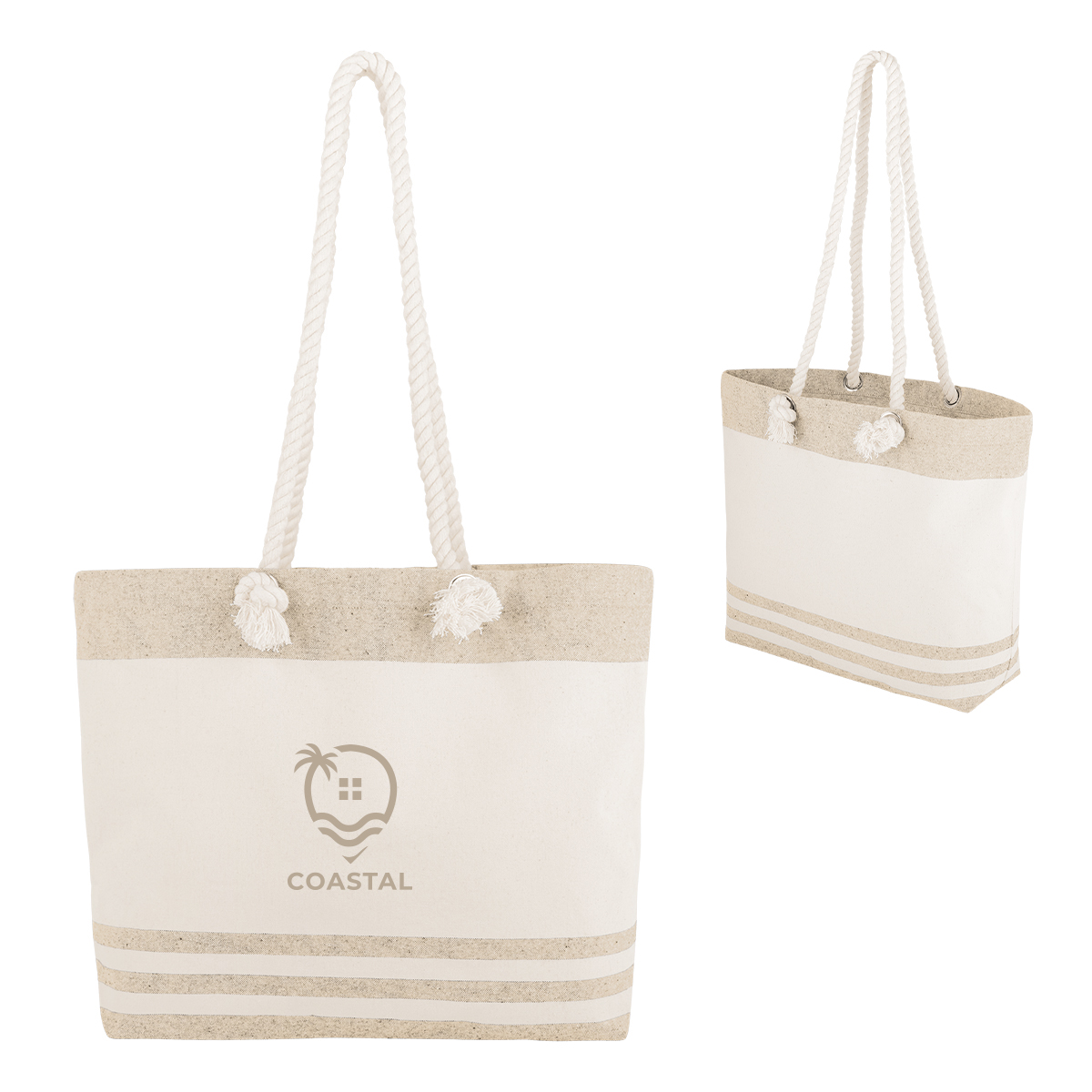 Picture of Marlo 10 Oz. Recycled Cotton Tote Bag With Twist Rope Handles