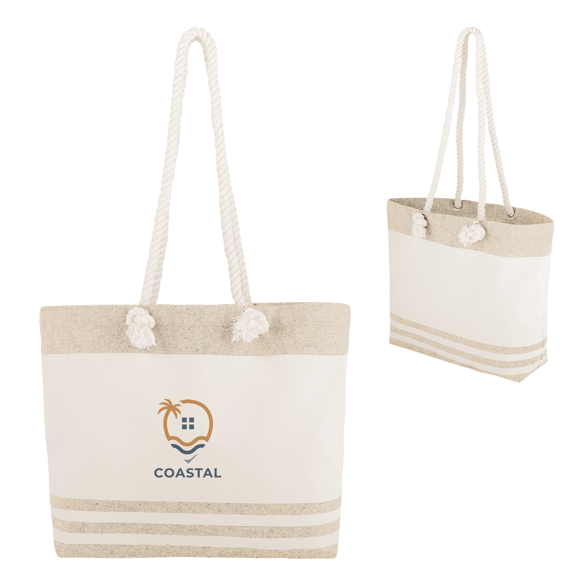 Picture of Marlo 10 Oz. Recycled Cotton Tote Bag With Twist Rope Handles