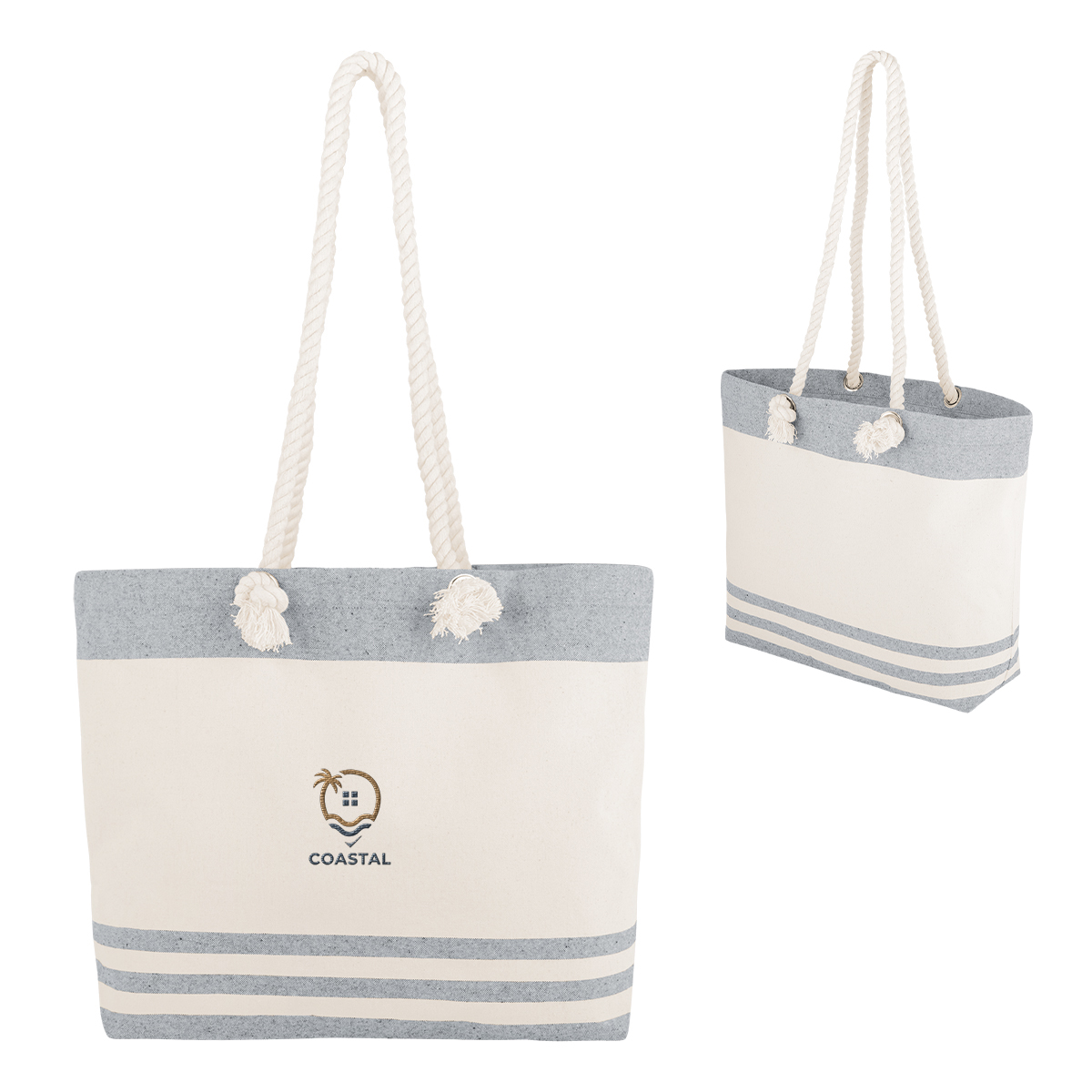 Picture of Marlo 10 Oz. Recycled Cotton Tote Bag With Twist Rope Handles