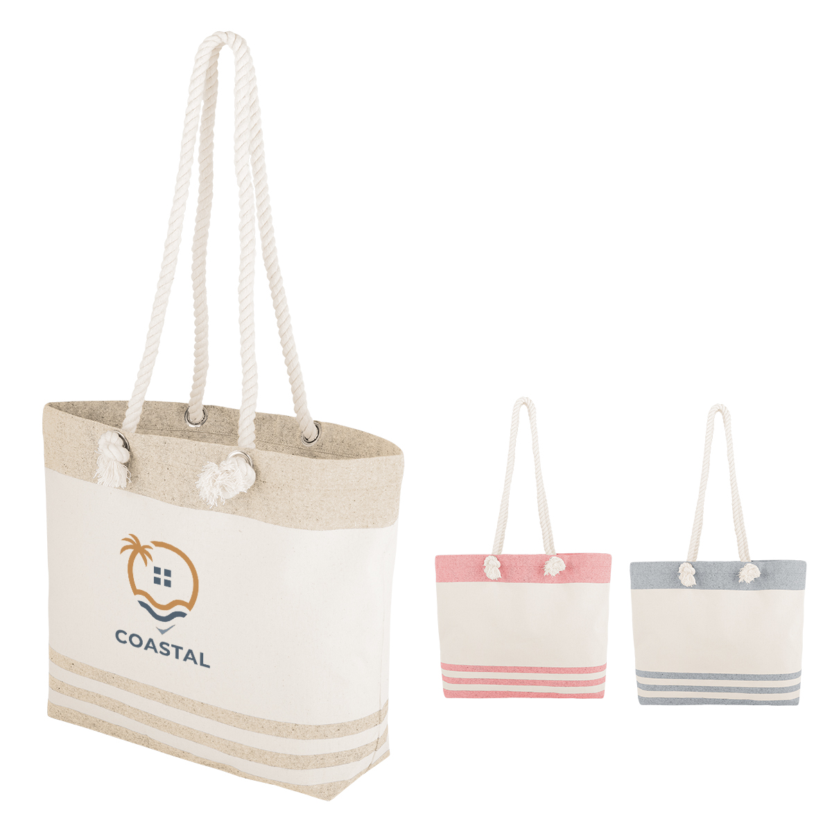 Picture of Marlo 10 Oz. Recycled Cotton Tote Bag With Twist Rope Handles
