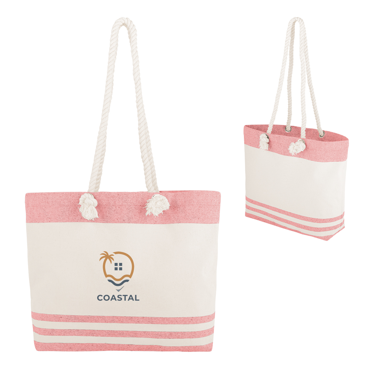 Picture of Marlo 10 Oz. Recycled Cotton Tote Bag With Twist Rope Handles