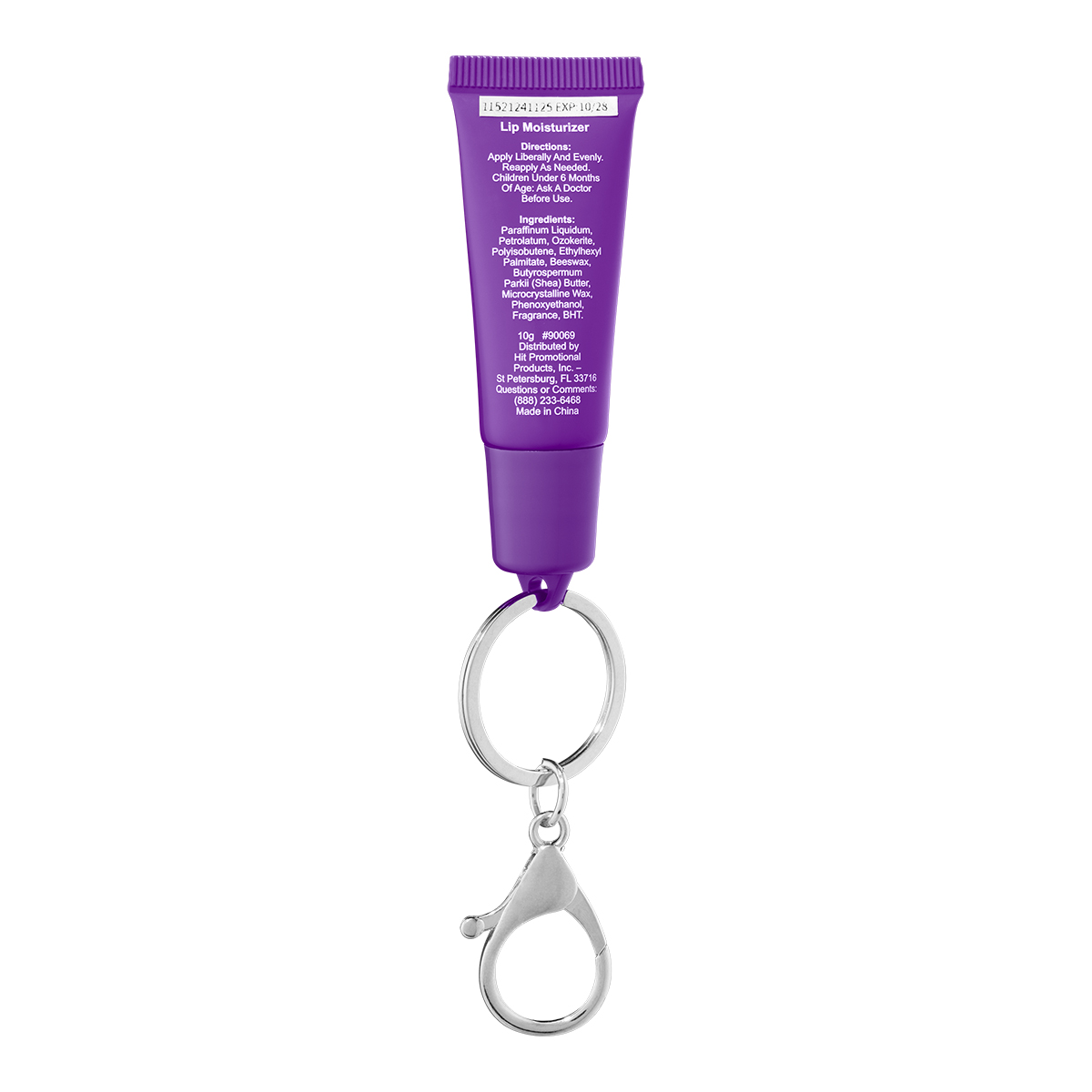 Picture of Squeeze Tube Lip Moisturizer With Key Ring