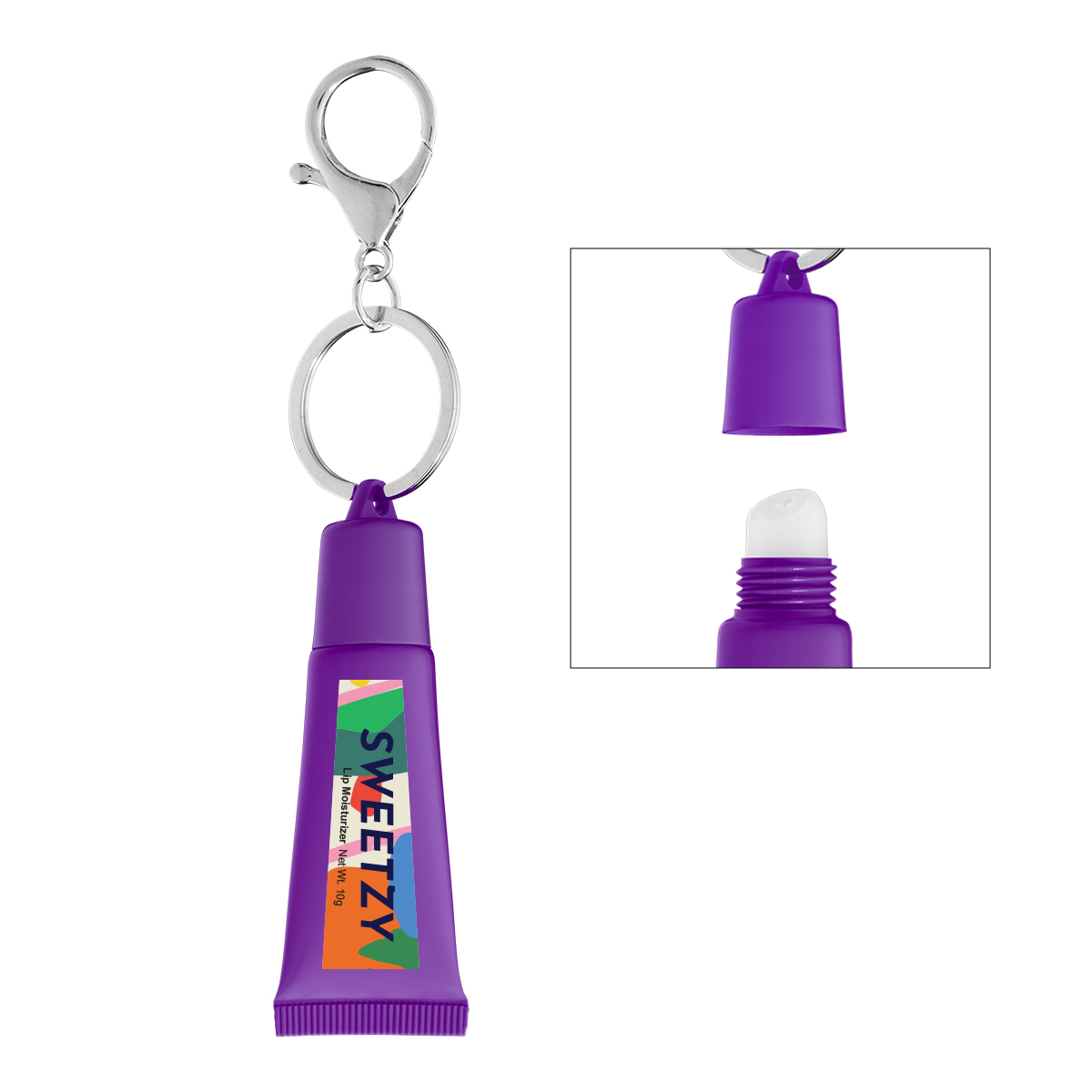 Picture of Squeeze Tube Lip Moisturizer With Key Ring