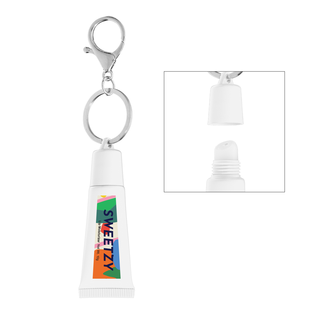 Picture of Squeeze Tube Lip Moisturizer With Key Ring