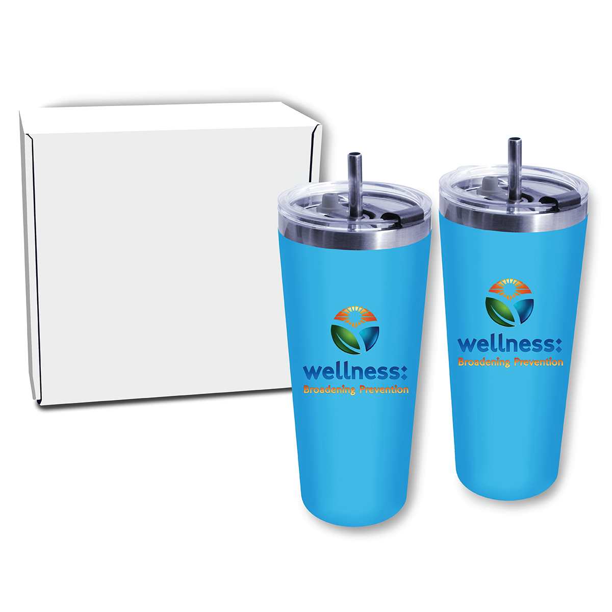 Picture of 22 Oz. Full Color Digital Memphis Tumbler w/Flip Lid & Straw - Gift Set