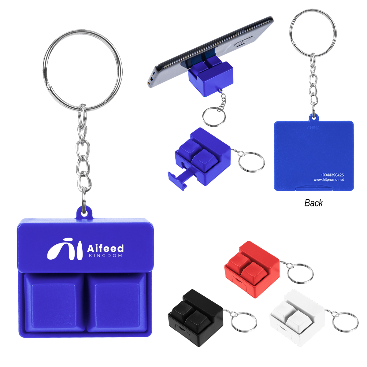 Picture of Click Fidget Keychain With Phone Stand
