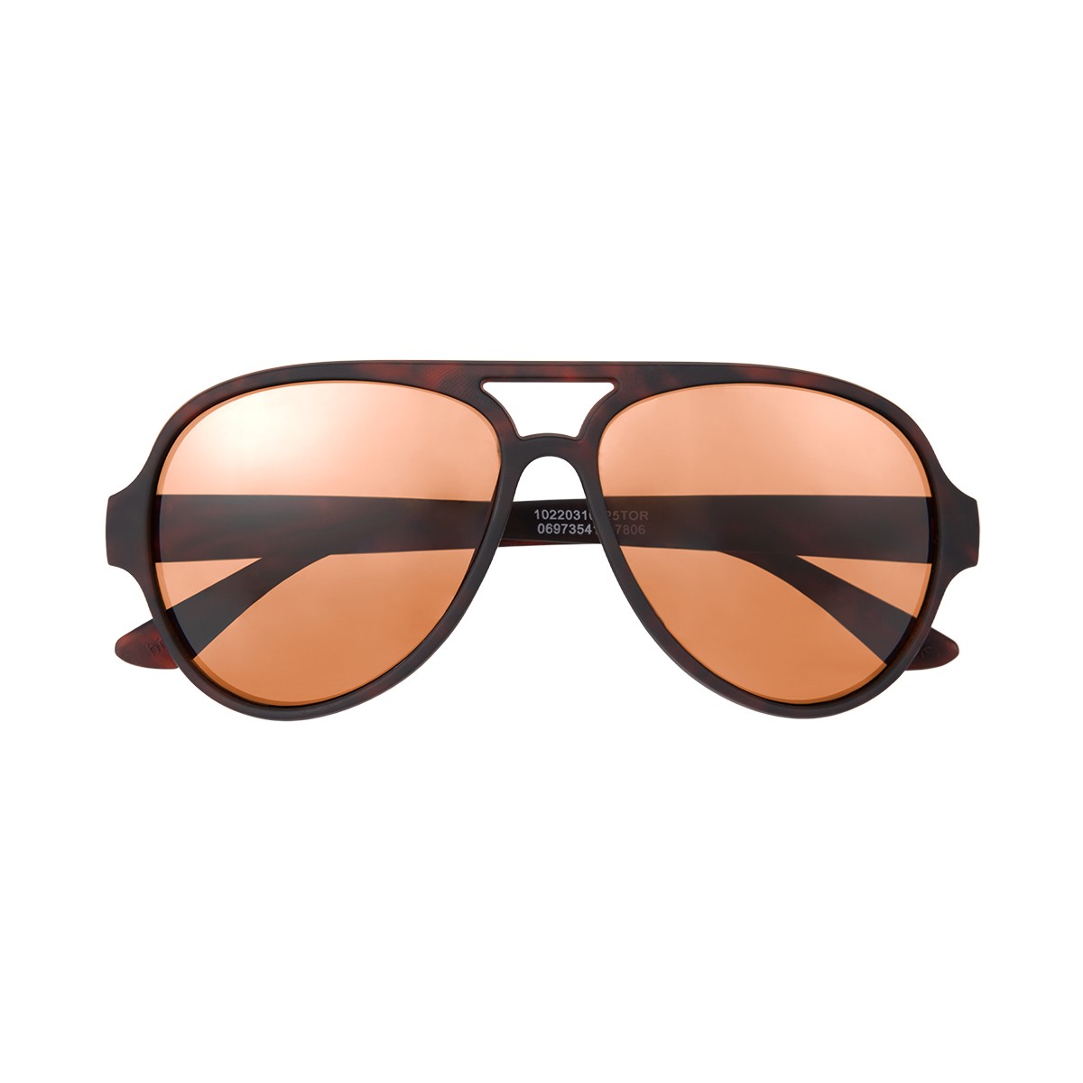 Picture of Rubberized Recycled Frame Aviator Sunglasses
