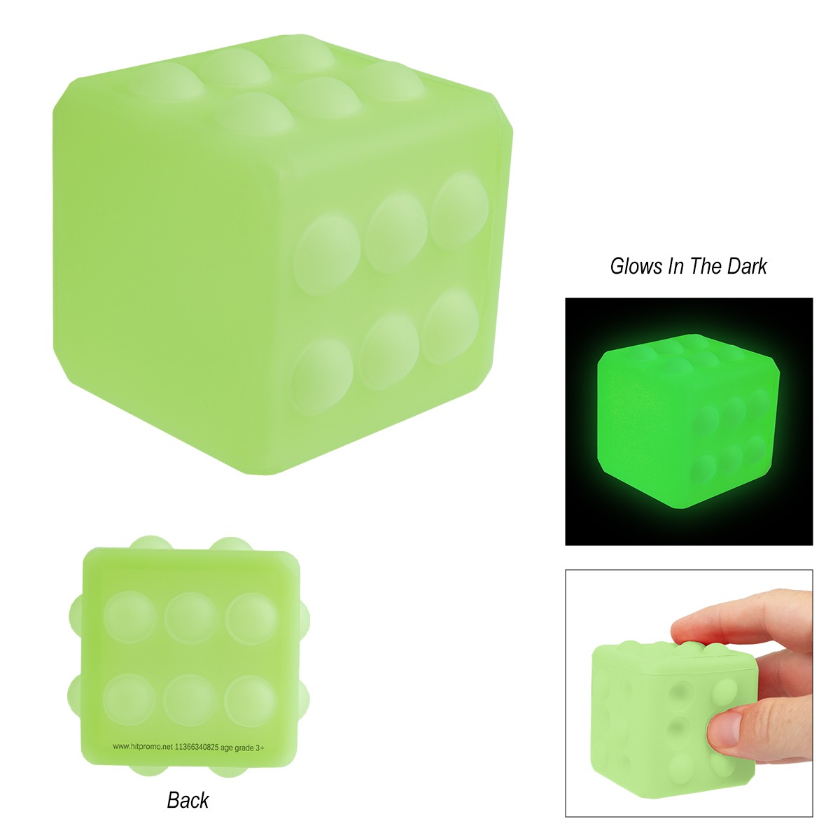Picture of Glow-in-the-dark Push Pop Cube