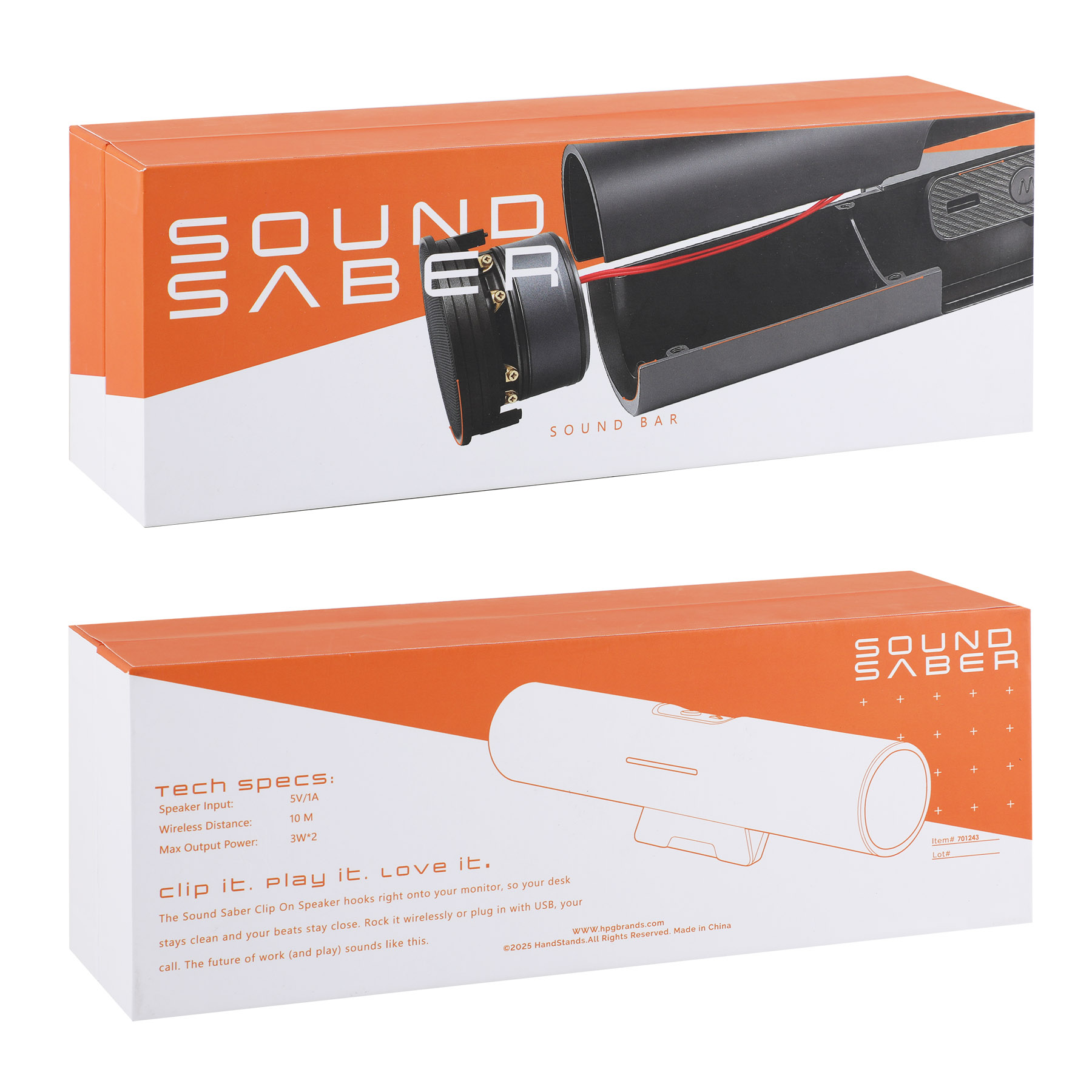 Picture of Sound Saber Clip On Wireless Monitor Speaker