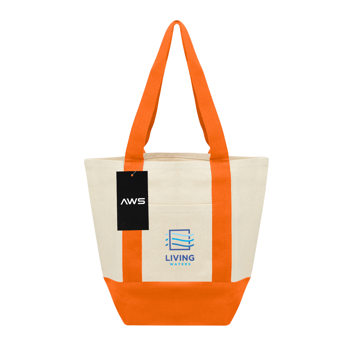 Picture of Aws Mini Starboard 10 Oz. Recycled Cotton Canvas Tote Bag