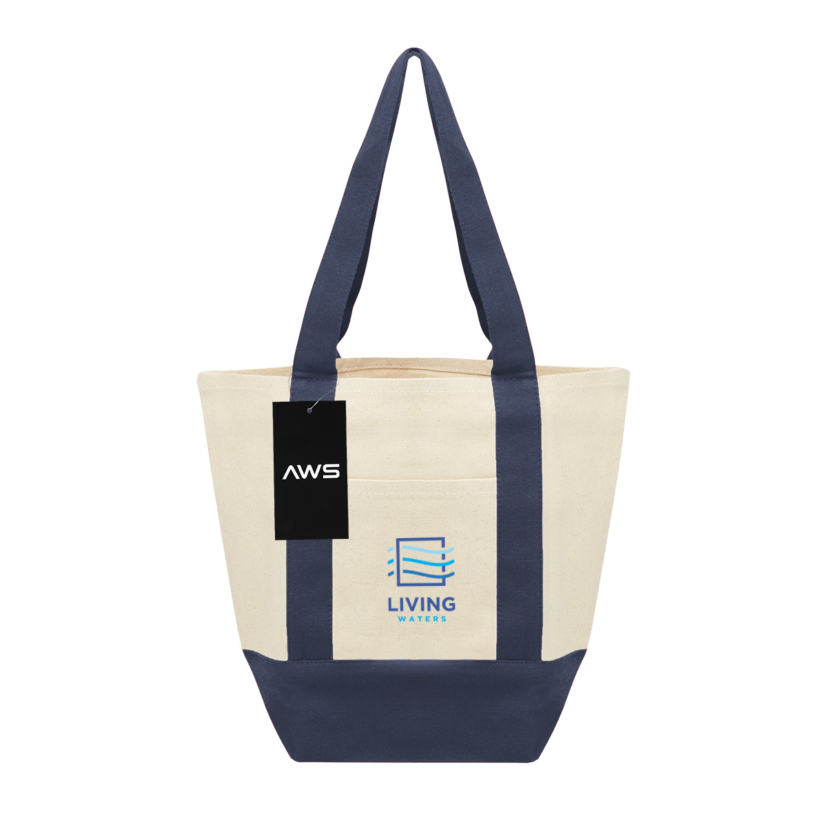 Picture of Aws Mini Starboard 10 Oz. Recycled Cotton Canvas Tote Bag