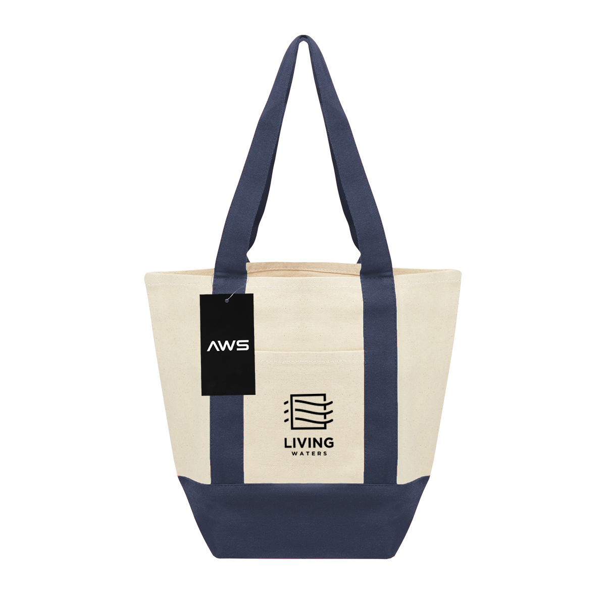 Picture of Aws Mini Starboard 10 Oz. Recycled Cotton Canvas Tote Bag