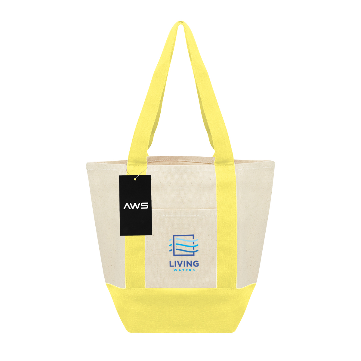 Picture of Aws Mini Starboard 10 Oz. Recycled Cotton Canvas Tote Bag