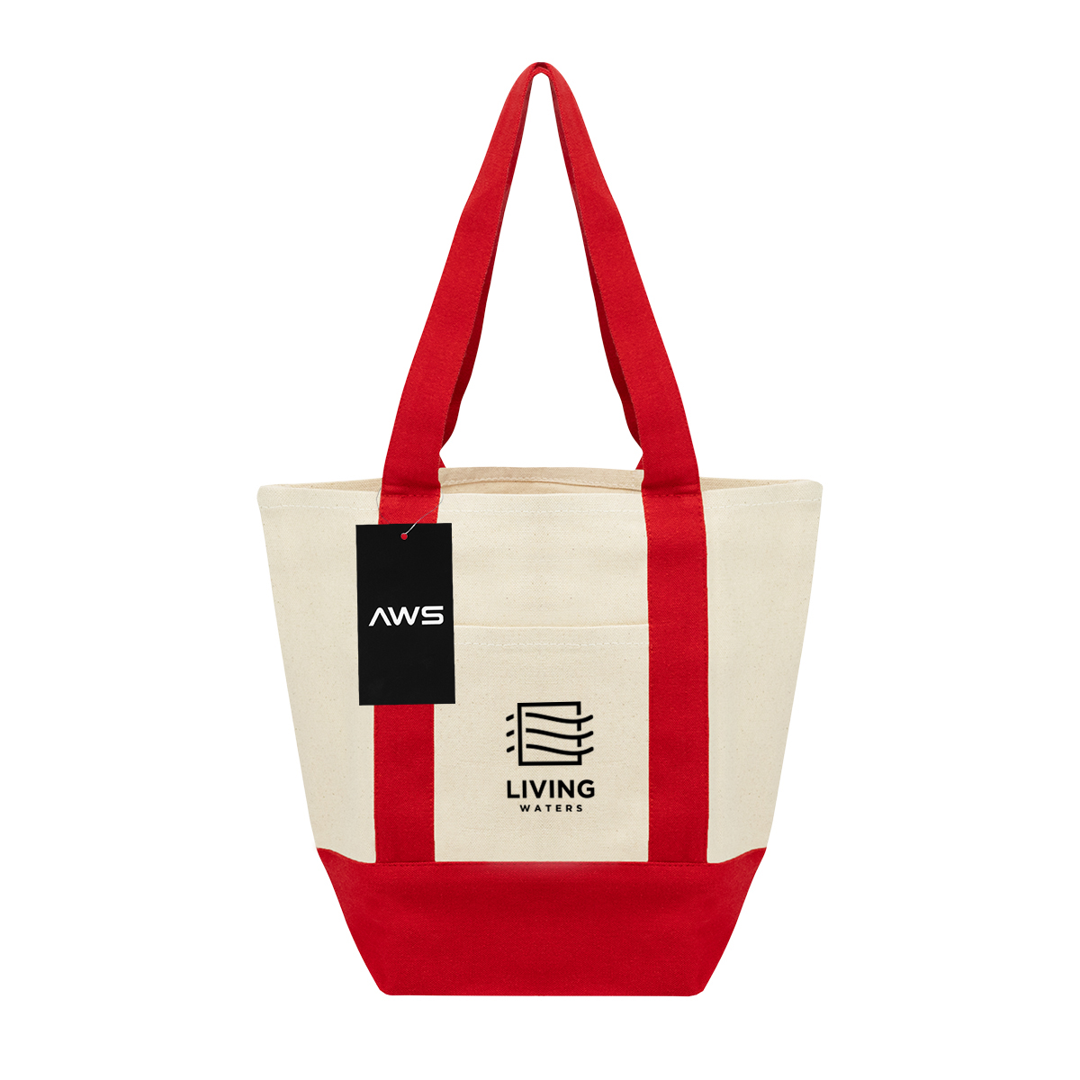 Picture of Aws Mini Starboard 10 Oz. Recycled Cotton Canvas Tote Bag