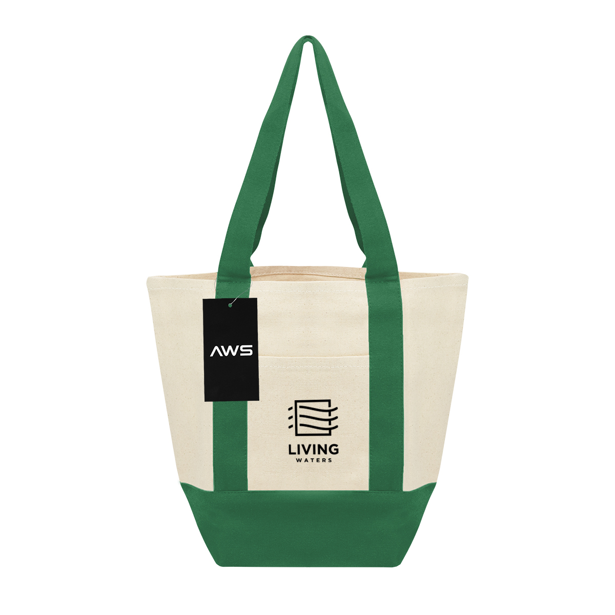 Picture of Aws Mini Starboard 10 Oz. Recycled Cotton Canvas Tote Bag