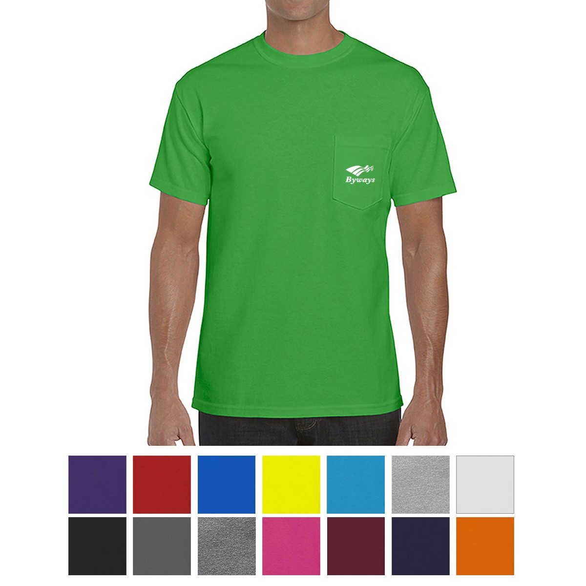 Picture of Gildan® Heavy Cotton™ Adult Tee With Pocket