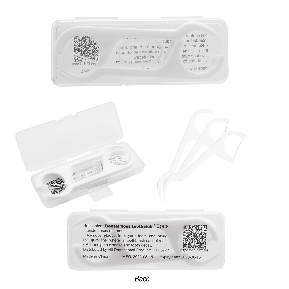 Picture of 10 Pc. Dental Flosser Pick Kit