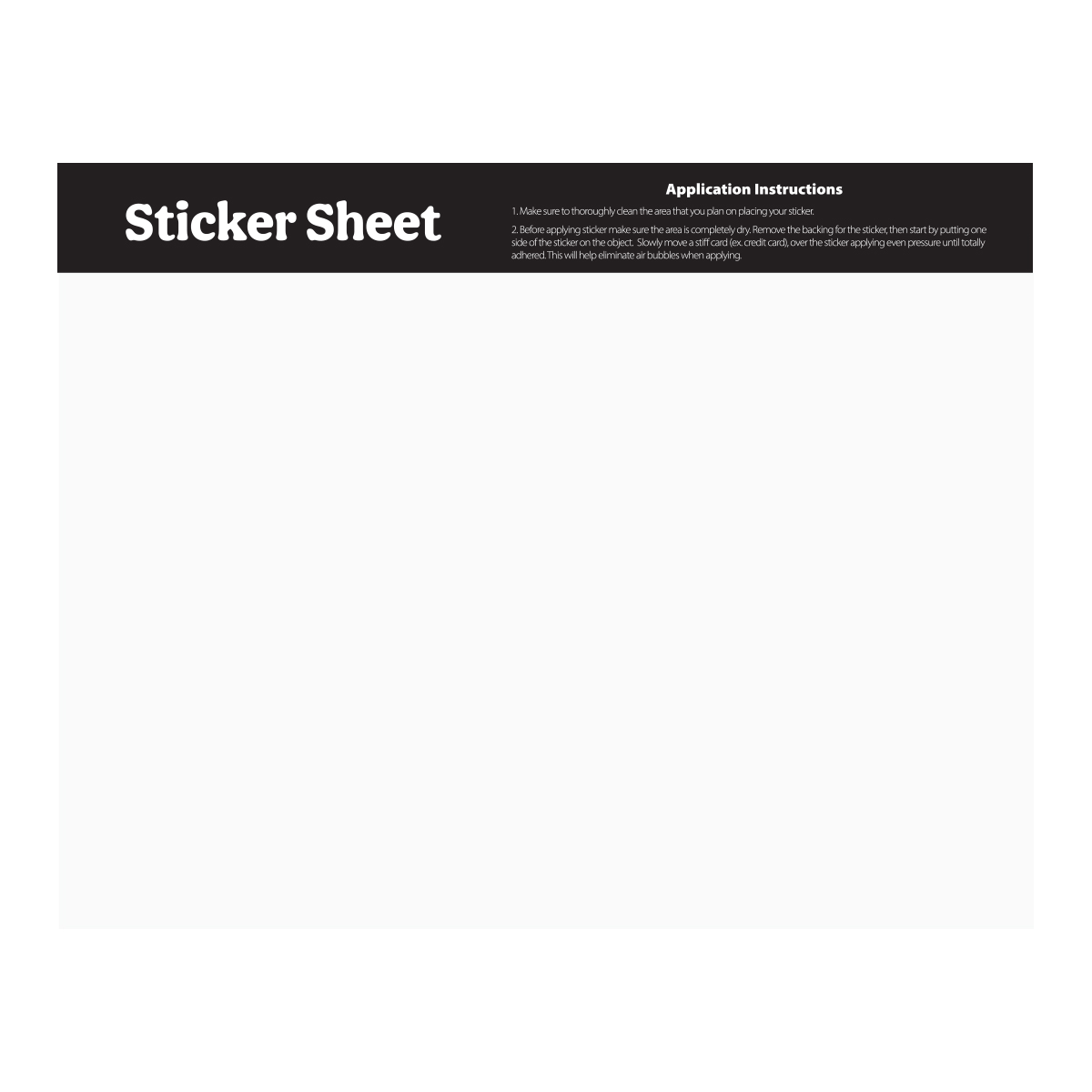 Picture of Ultra Removable Sticker Sheet 5.5" X 7" Custom Shapes