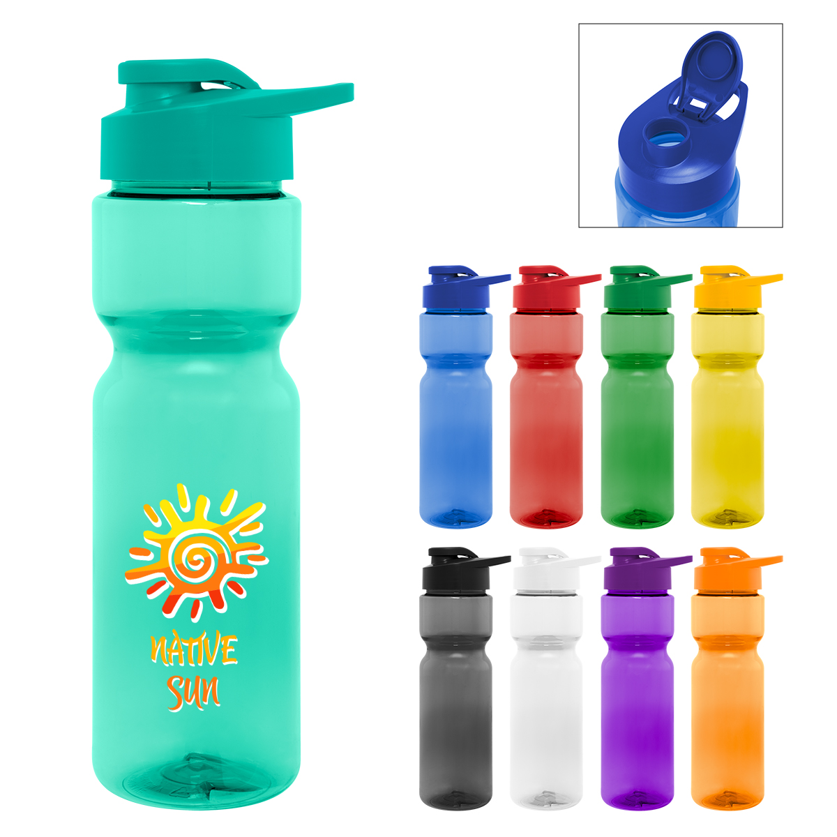 Picture of 28 Oz. Full Color Clutch Bottle