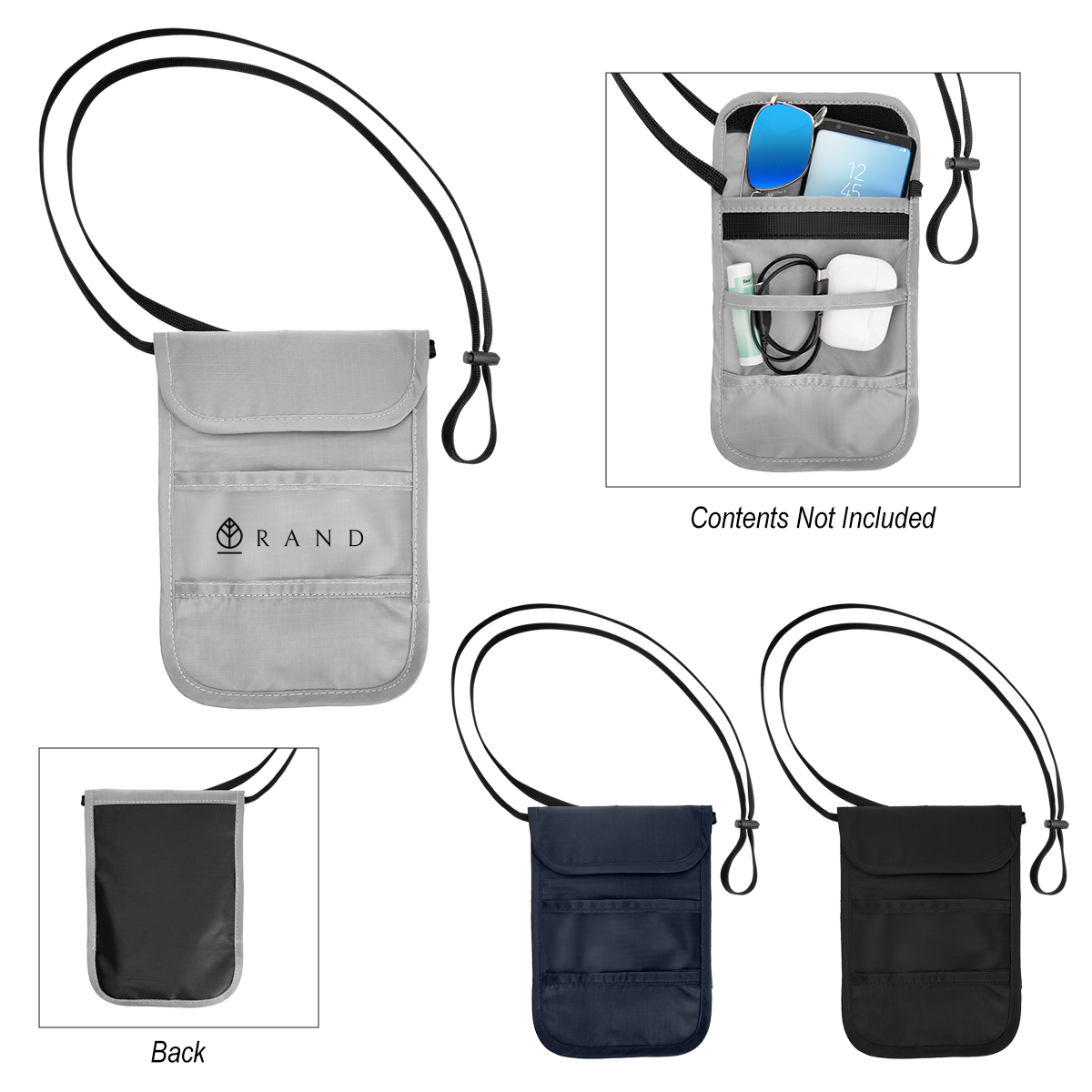 Picture of Rfid Data Blocking Neck Wallet