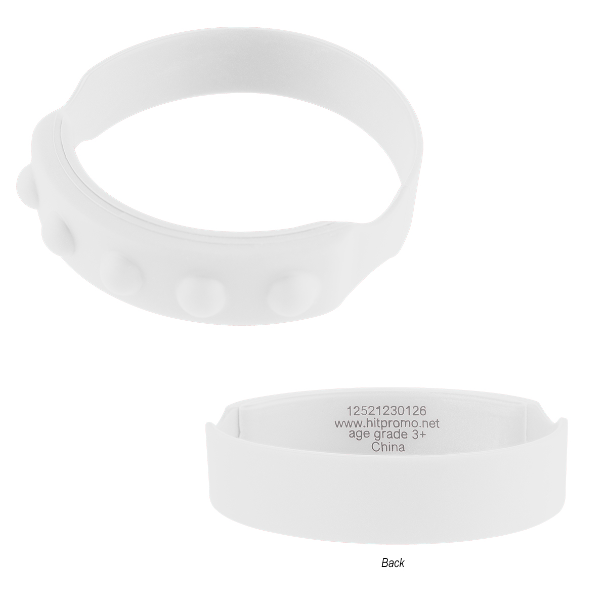 Picture of Push Pop Recycled Silicone Wristband