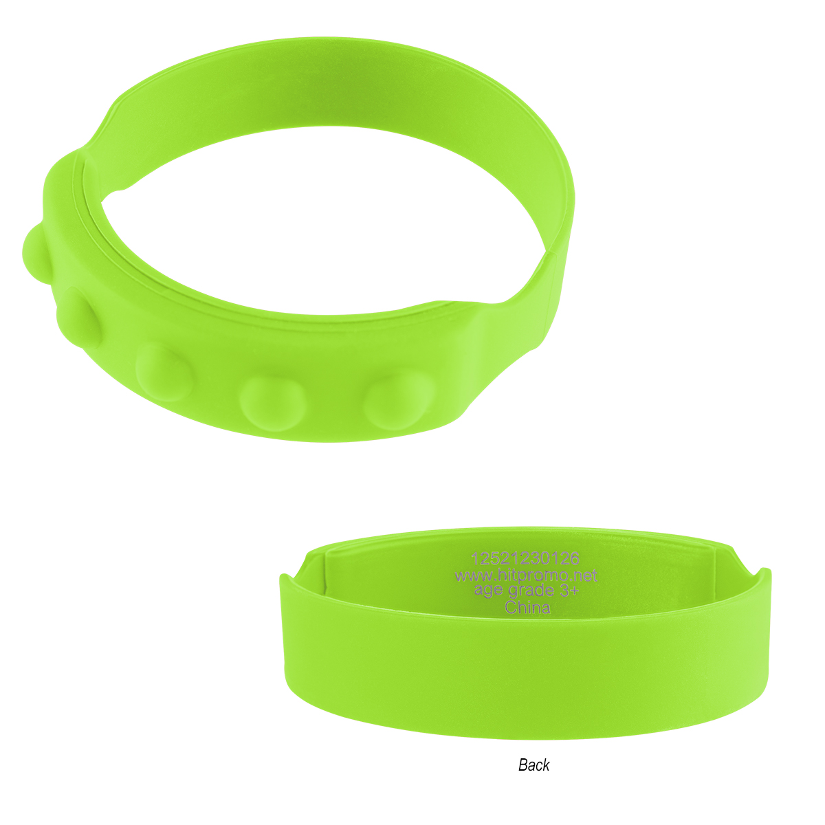 Picture of Push Pop Recycled Silicone Wristband