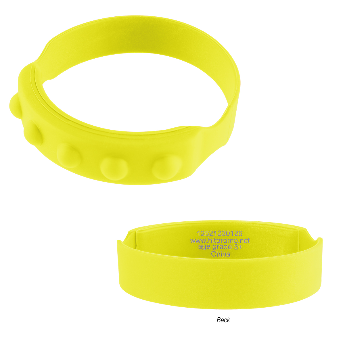 Picture of Push Pop Recycled Silicone Wristband